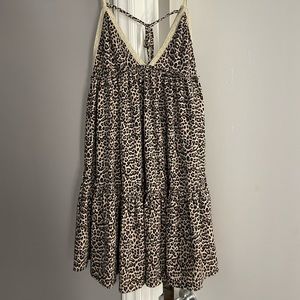 cheetah print mini dress